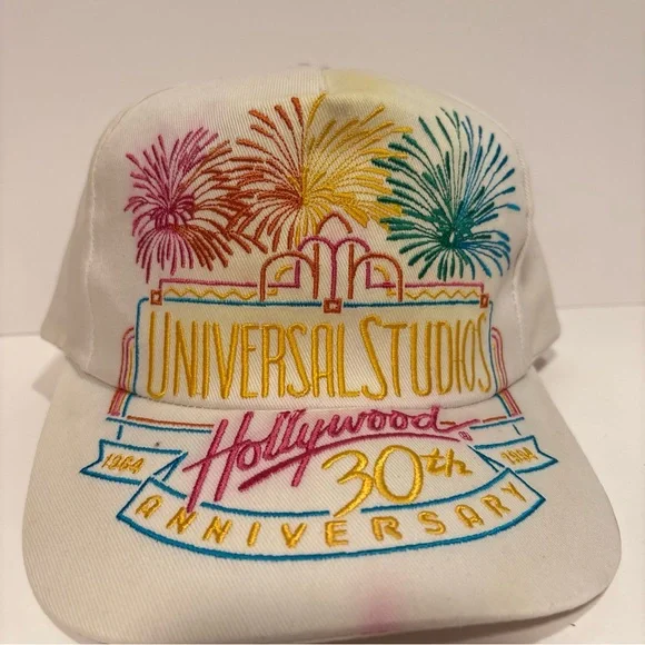 Vintage Big Logo Universal Studios Hollywood 30th Anniversary Snapback Hat - Picture 3 of 13
